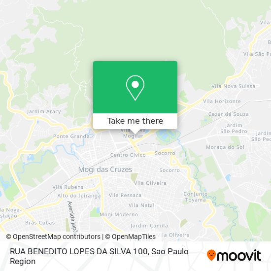 RUA BENEDITO LOPES DA SILVA 100 map