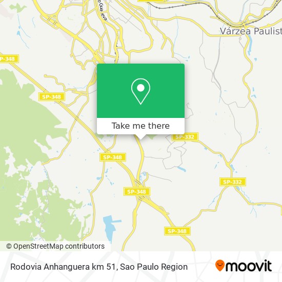 Rodovia Anhanguera km 51 map