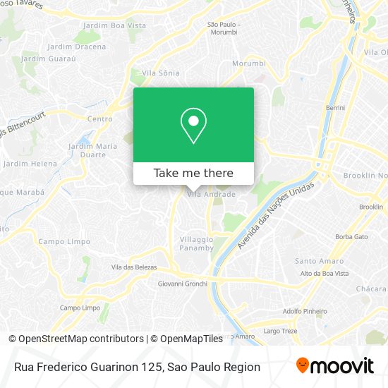 Mapa Rua Frederico Guarinon 125