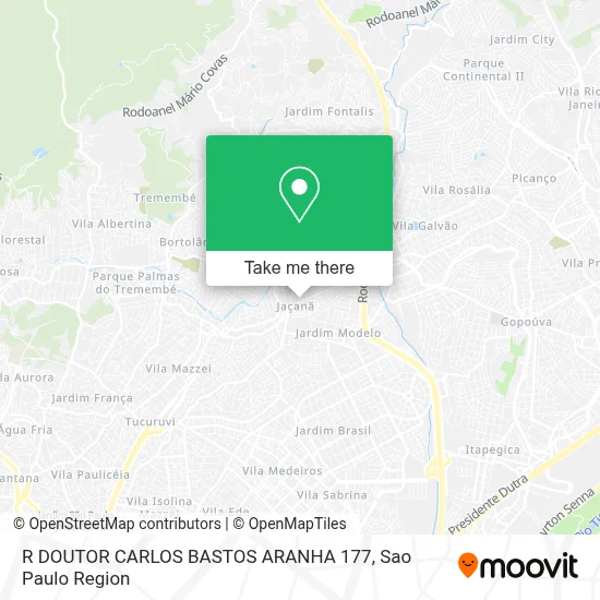 R DOUTOR CARLOS BASTOS ARANHA 177 map