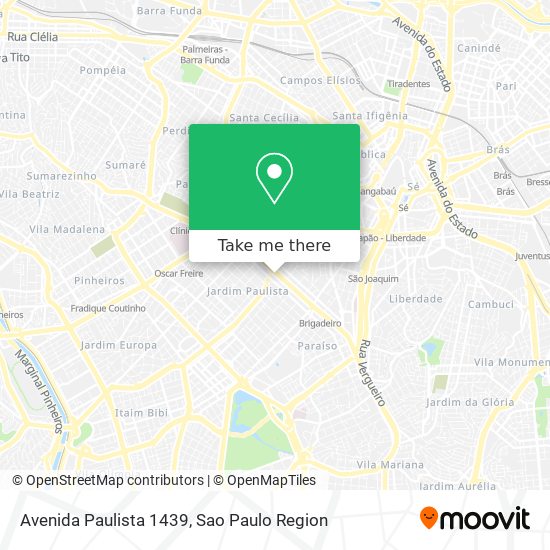 Avenida Paulista  1439 map