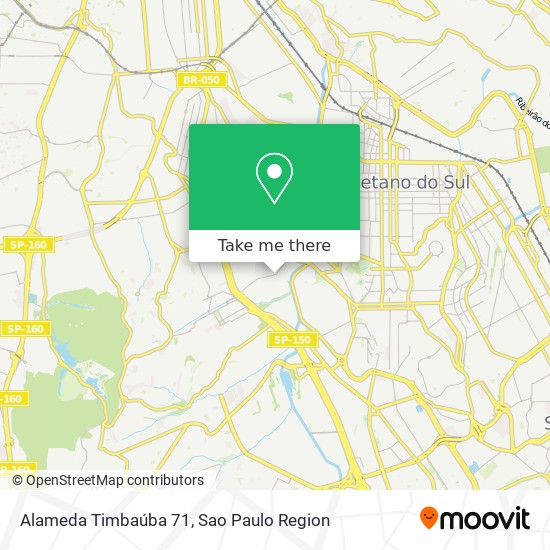 Alameda Timbaúba 71 map