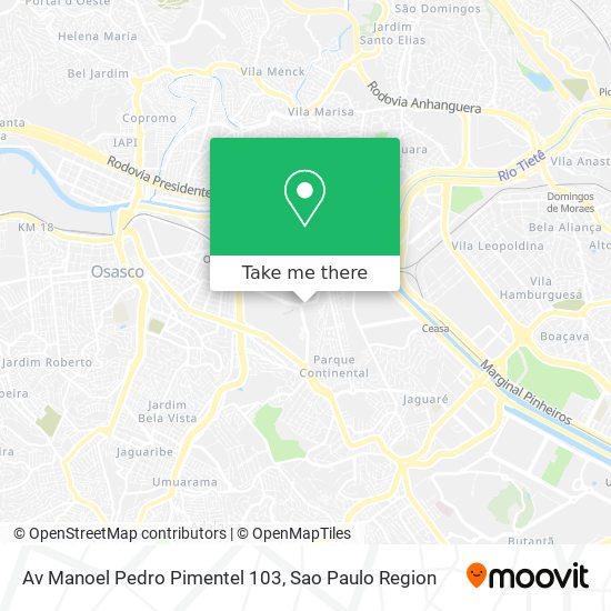 Mapa Av Manoel Pedro Pimentel 103