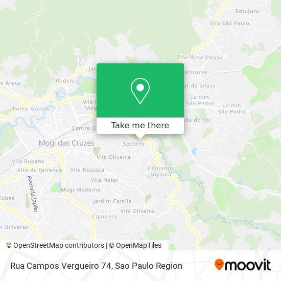Rua Campos Vergueiro 74 map