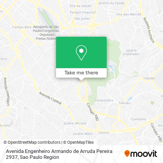 Mapa Avenida Engenheiro Armando de Arruda Pereira 2937