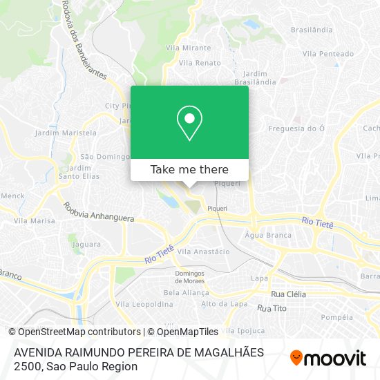 Mapa AVENIDA RAIMUNDO PEREIRA DE MAGALHÃES 2500