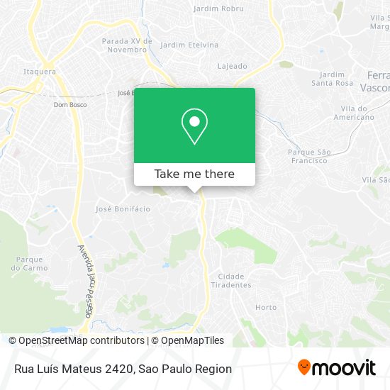 Mapa Rua Luís Mateus 2420