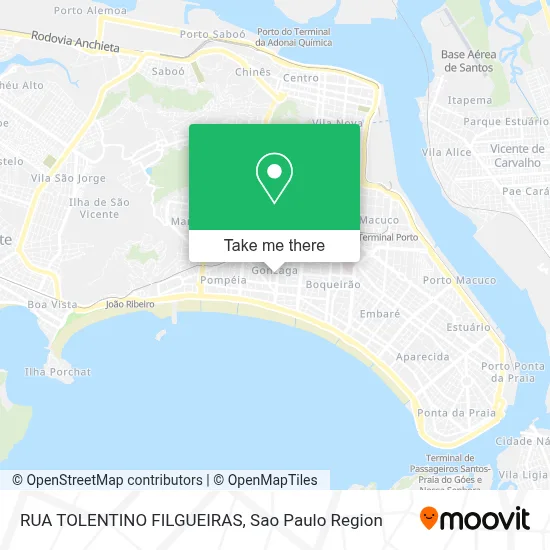 RUA TOLENTINO FILGUEIRAS map