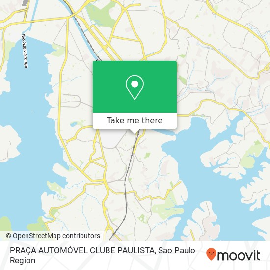 Mapa PRAÇA AUTOMÓVEL CLUBE PAULISTA