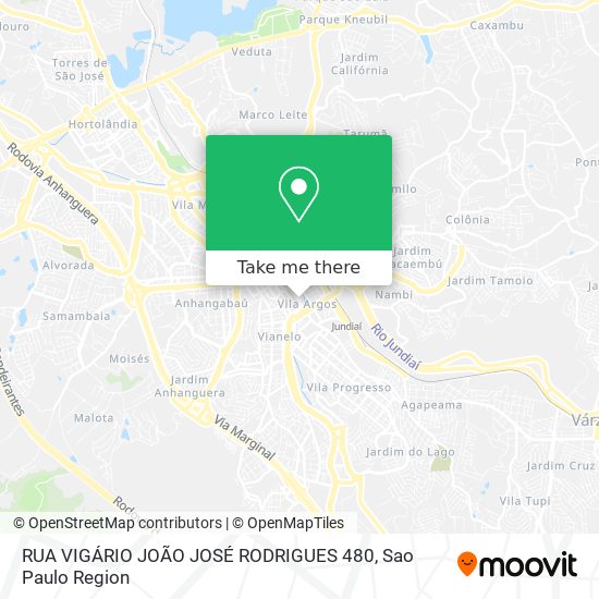 RUA VIGÁRIO JOÃO JOSÉ RODRIGUES 480 map