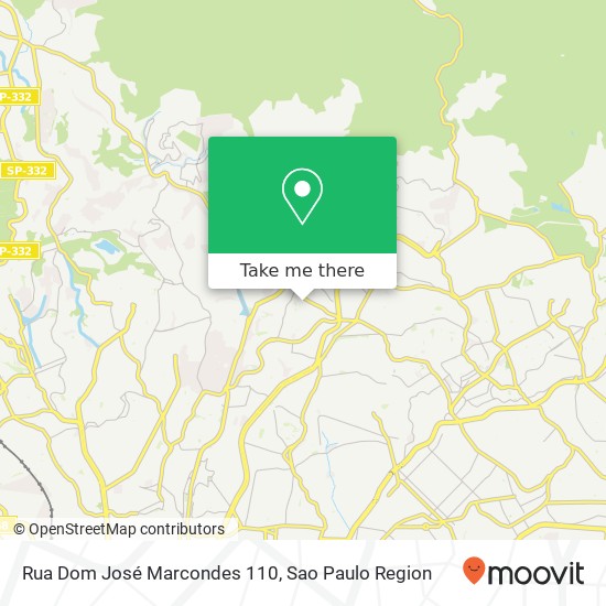Mapa Rua Dom José Marcondes 110