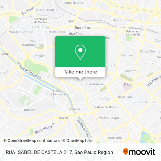 Mapa RUA ISABEL DE CASTELA 217