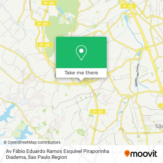 Av  Fábio Eduardo Ramos Esquível   Piraporinha   Diadema map