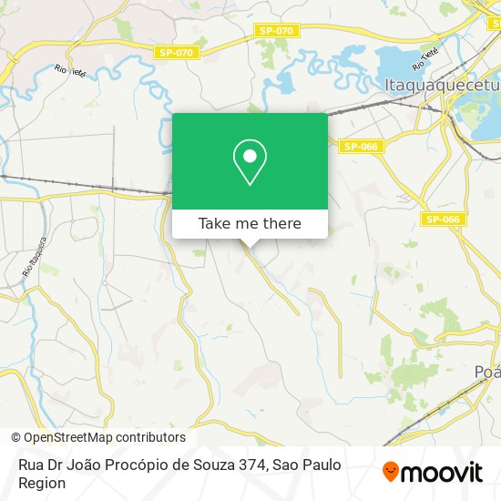 Mapa Rua Dr João Procópio de Souza  374