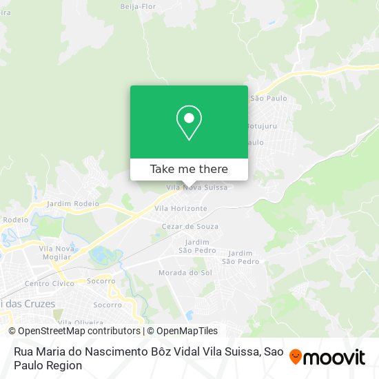 Rua Maria do Nascimento Bôz Vidal   Vila Suissa map