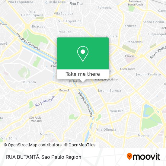 RUA BUTANTÃ map