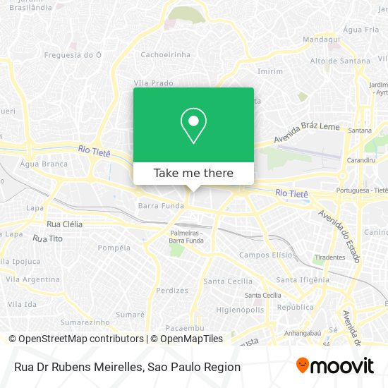 Rua Dr  Rubens Meirelles map