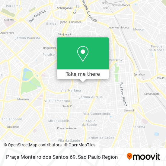 Mapa Praça Monteiro dos Santos  69