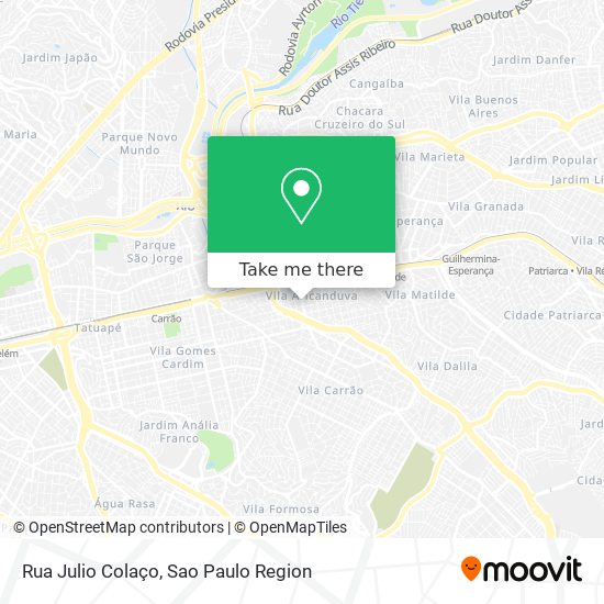 Rua Julio Colaço map