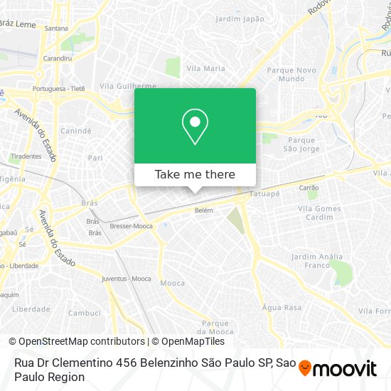 Rua Dr  Clementino   456   Belenzinho   São Paulo   SP map