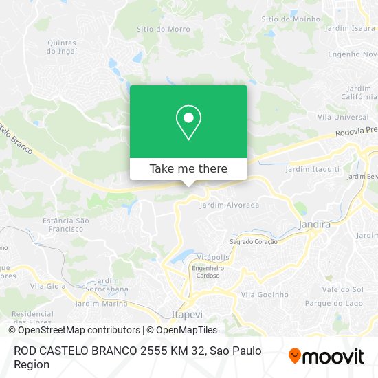 ROD CASTELO BRANCO 2555 KM 32 map