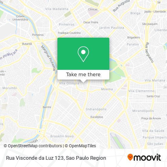 Mapa Rua Visconde da Luz 123