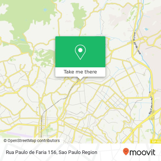 Mapa Rua Paulo de Faria 156