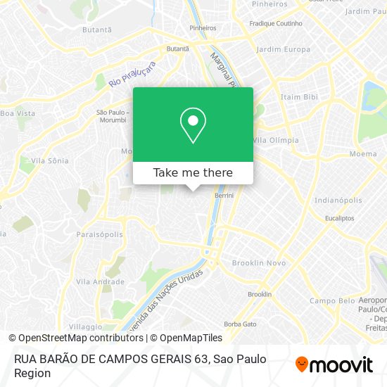 Mapa RUA BARÃO DE CAMPOS GERAIS 63
