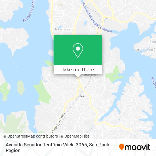 Mapa Avenida Senador Teotônio Vilela 3065