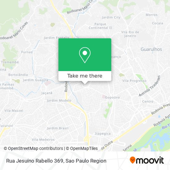 Mapa Rua Jesuíno Rabello 369