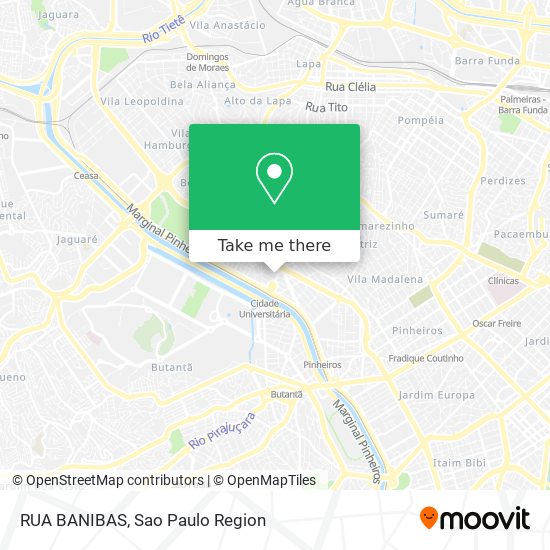 RUA BANIBAS map