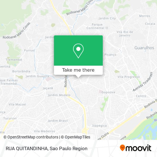 Mapa RUA QUITANDINHA