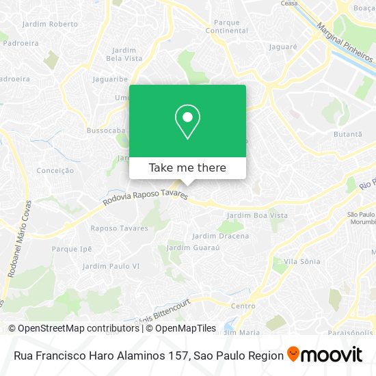 Mapa Rua Francisco Haro Alaminos 157