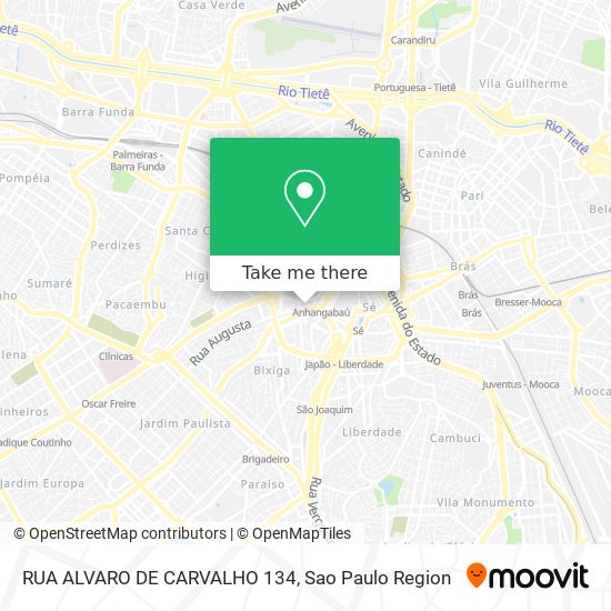 RUA ALVARO DE CARVALHO   134 map