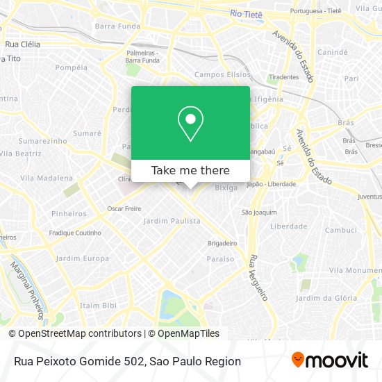 Rua Peixoto Gomide 502 map