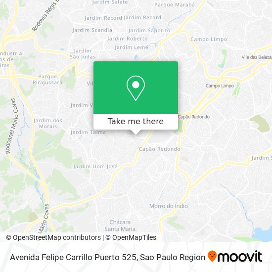 Mapa Avenida Felipe Carrillo Puerto  525