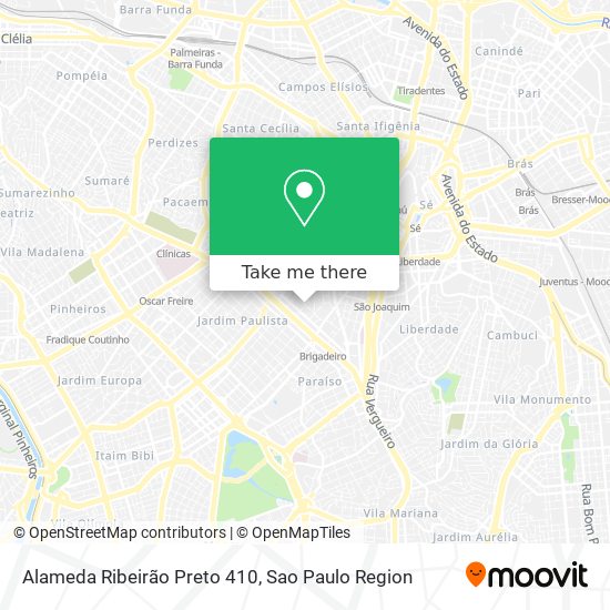 Alameda Ribeirão Preto 410 map