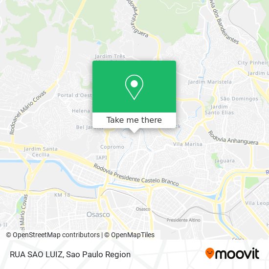 Mapa RUA SAO LUIZ