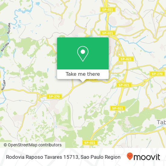 Mapa Rodovia Raposo Tavares  15713