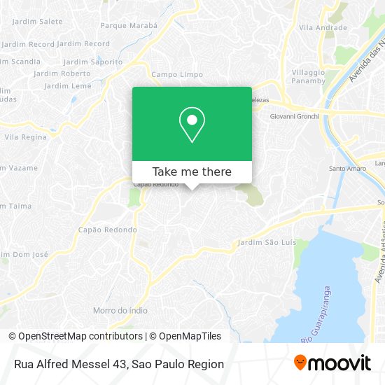 Mapa Rua Alfred Messel 43