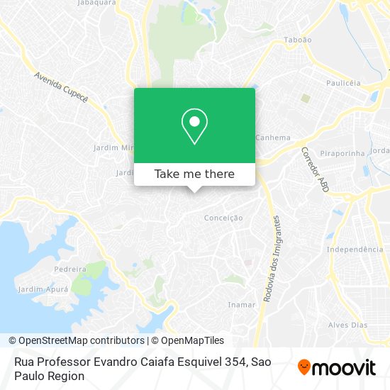Rua Professor Evandro Caiafa Esquivel 354 map