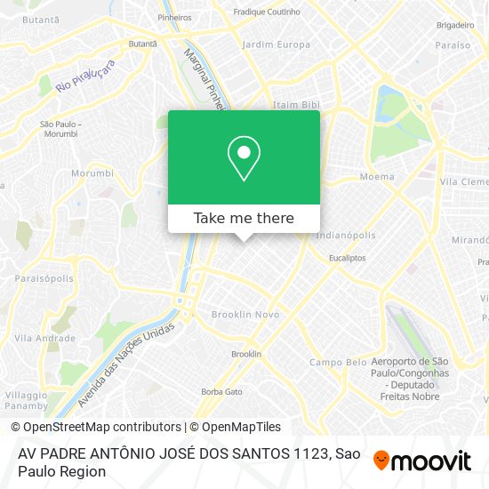 AV PADRE ANTÔNIO JOSÉ DOS SANTOS 1123 map