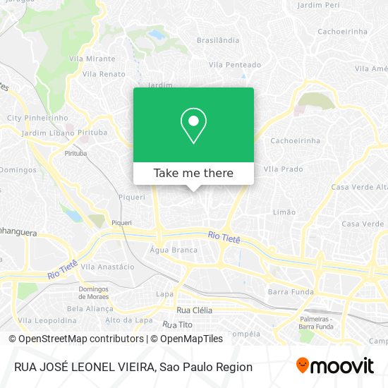 RUA JOSÉ LEONEL VIEIRA map