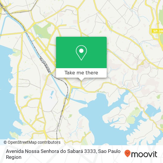 Mapa Avenida Nossa Senhora do Sabará 3333