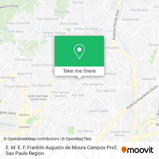 E. M. E. F. Franklin Augusto de Moura Campos Prof map