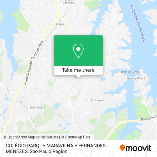 Mapa COLÉGIO PARQUE MARAVILHA E FERNANDES MENEZES