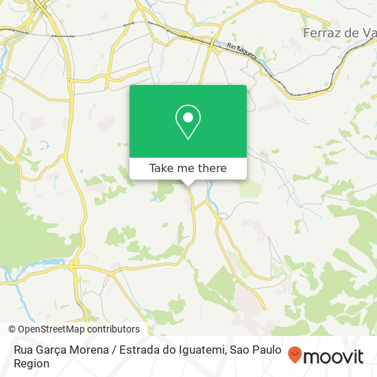 Mapa Rua Garça Morena / Estrada do Iguatemi