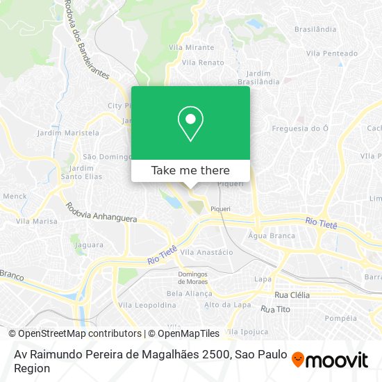 Mapa Av  Raimundo Pereira de Magalhães  2500