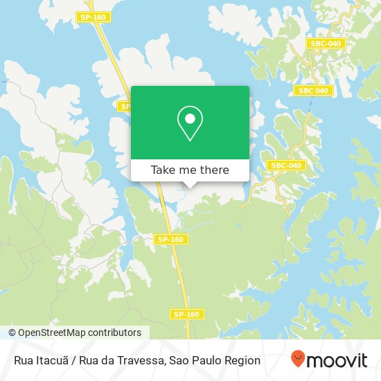 Rua Itacuã / Rua da Travessa map