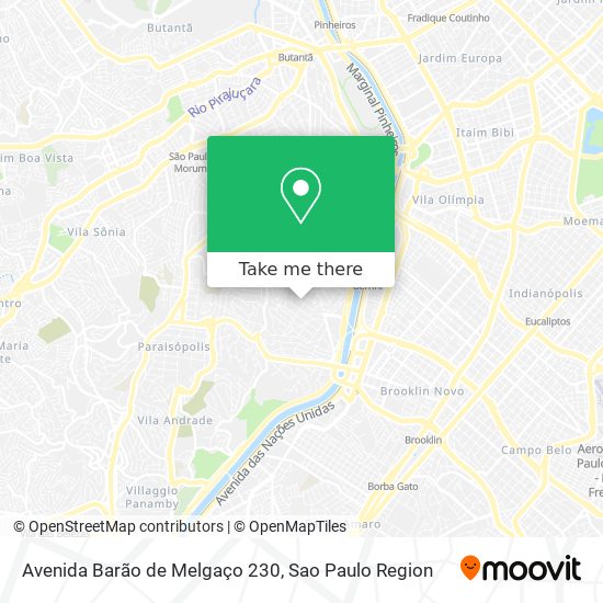 Mapa Avenida Barão de Melgaço  230